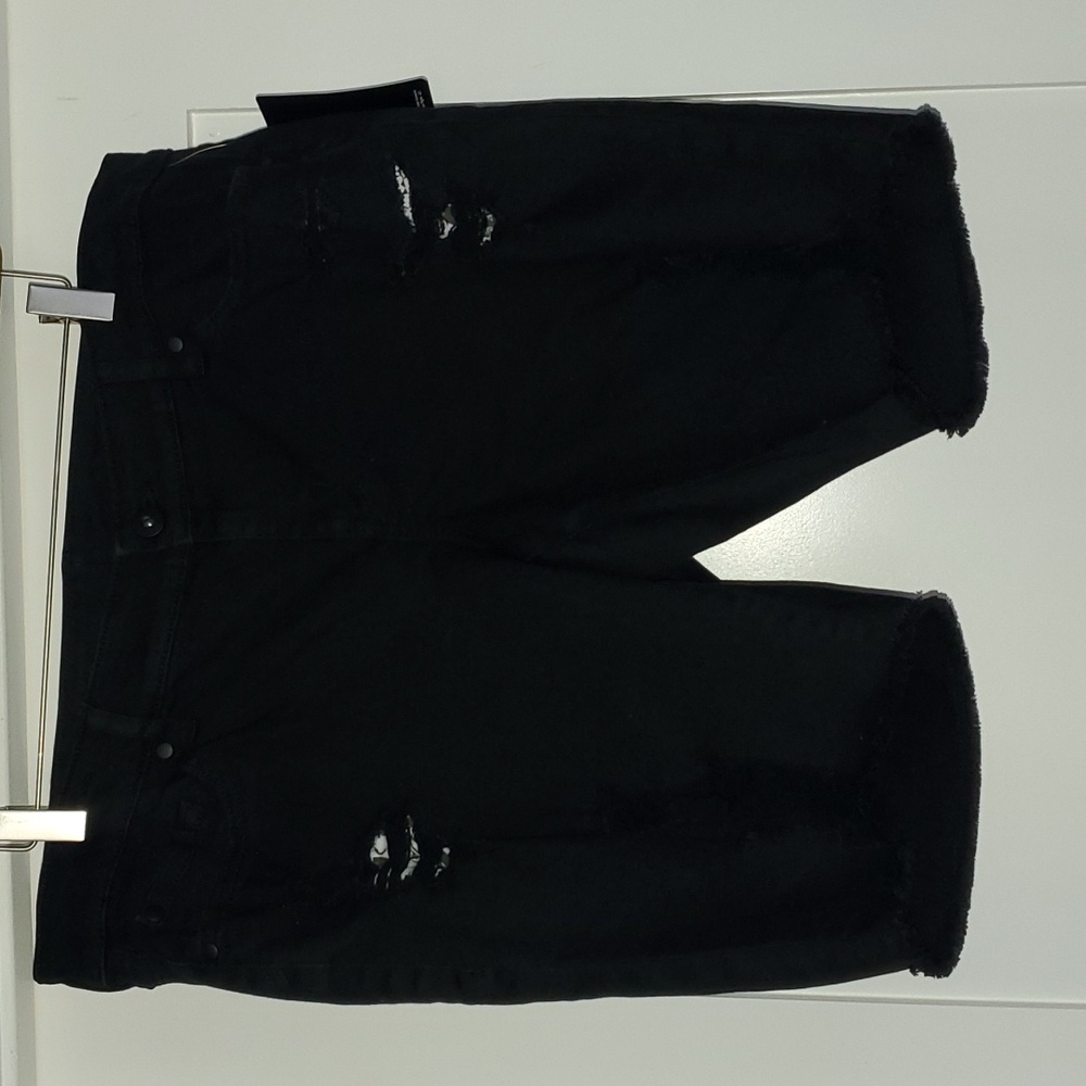 AC/DC Black Women's Distressed Bermuda Shorts - Picture 4 of 12